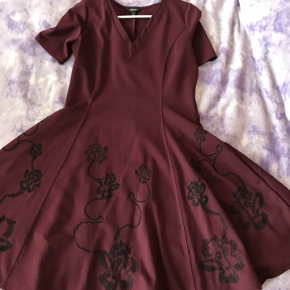 Simply Vera Wang Embroidered Fit & Flare Dress